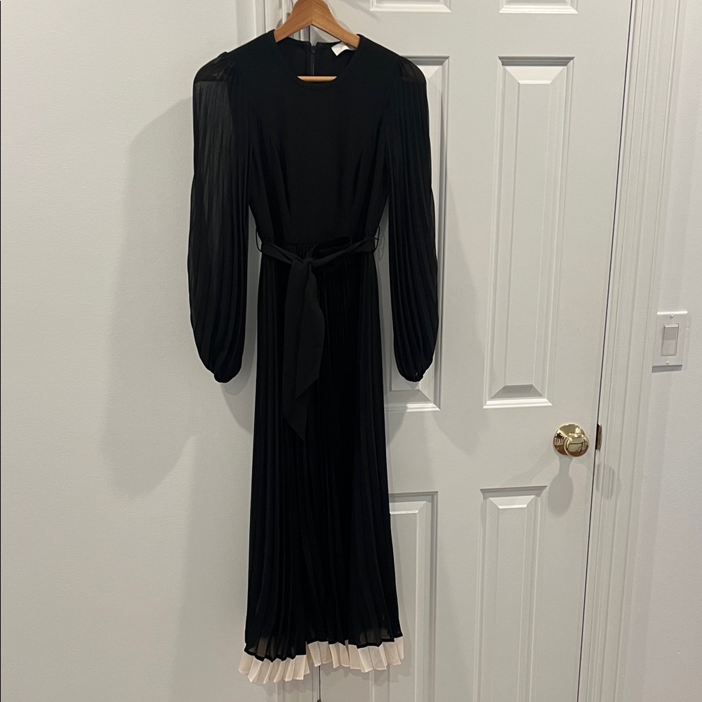 Zimmermann Black Maxi Dress with Cream Trim